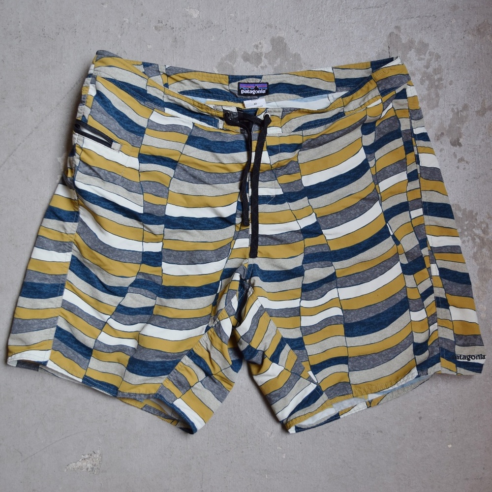 Patagonia Striped Board Short with Front Pocket